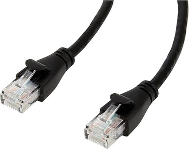 Amazon Basics Ethernet-Netzwerkkabel, RJ45, Cat6, 1.5 m, 1.000Mbit/s, kompatibel mit Personal Computer, Schwarz